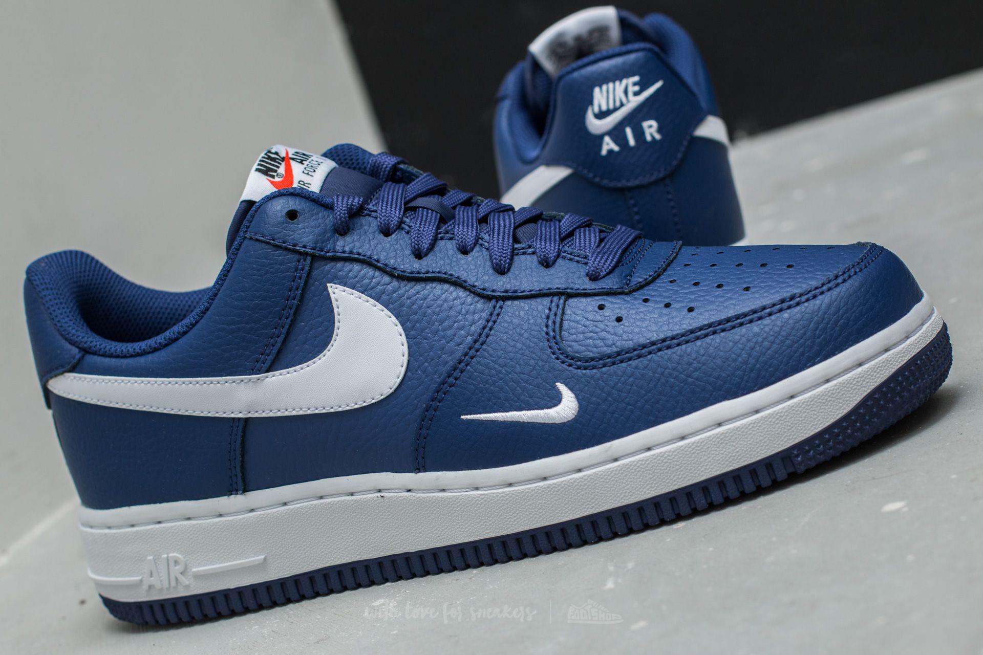 Nike Leather Air Force 1 Deep Royal Blue/ White-white for Men | Lyst
