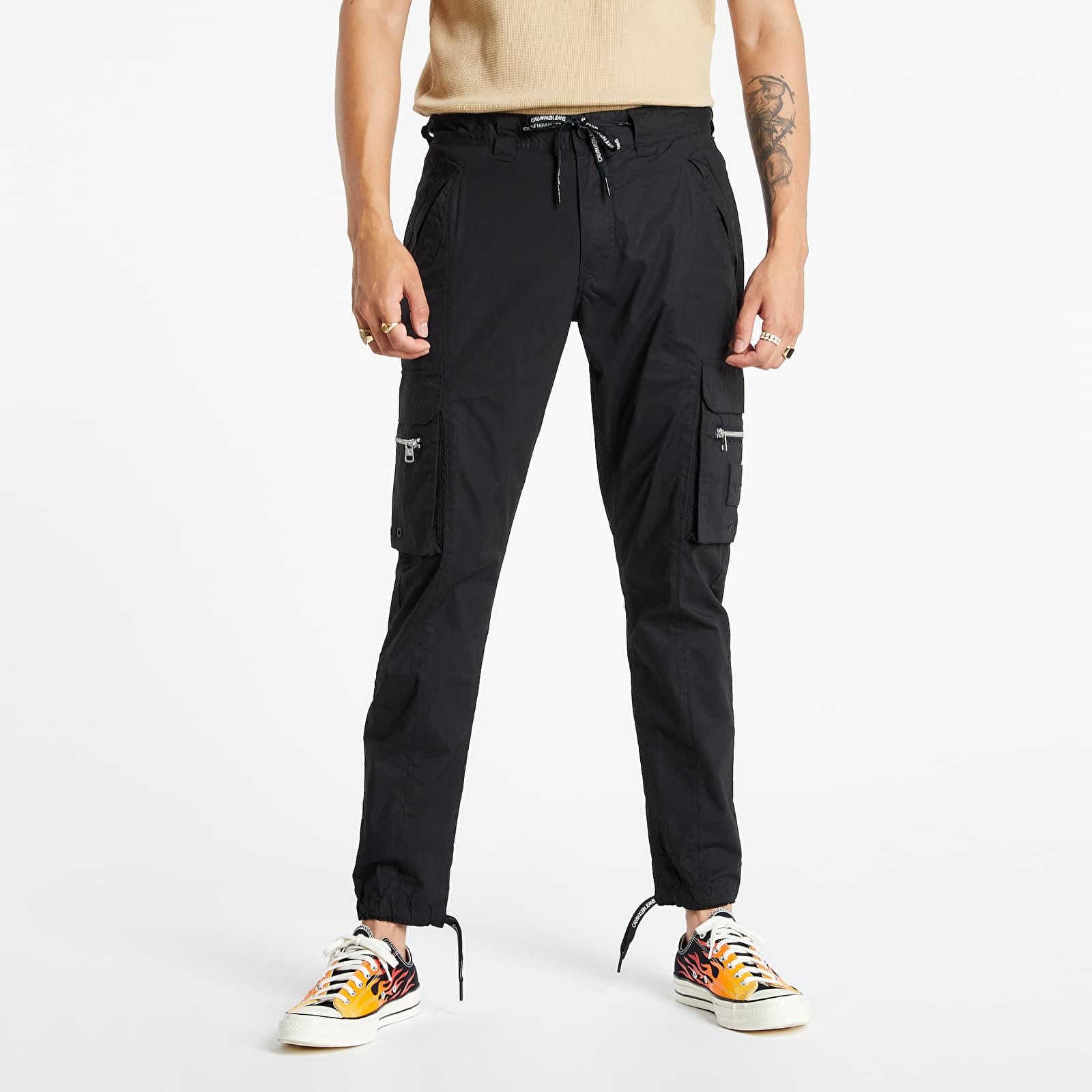 Calvin Klein Lightweight Skinny Cargo Pant in Black for Men | Lyst