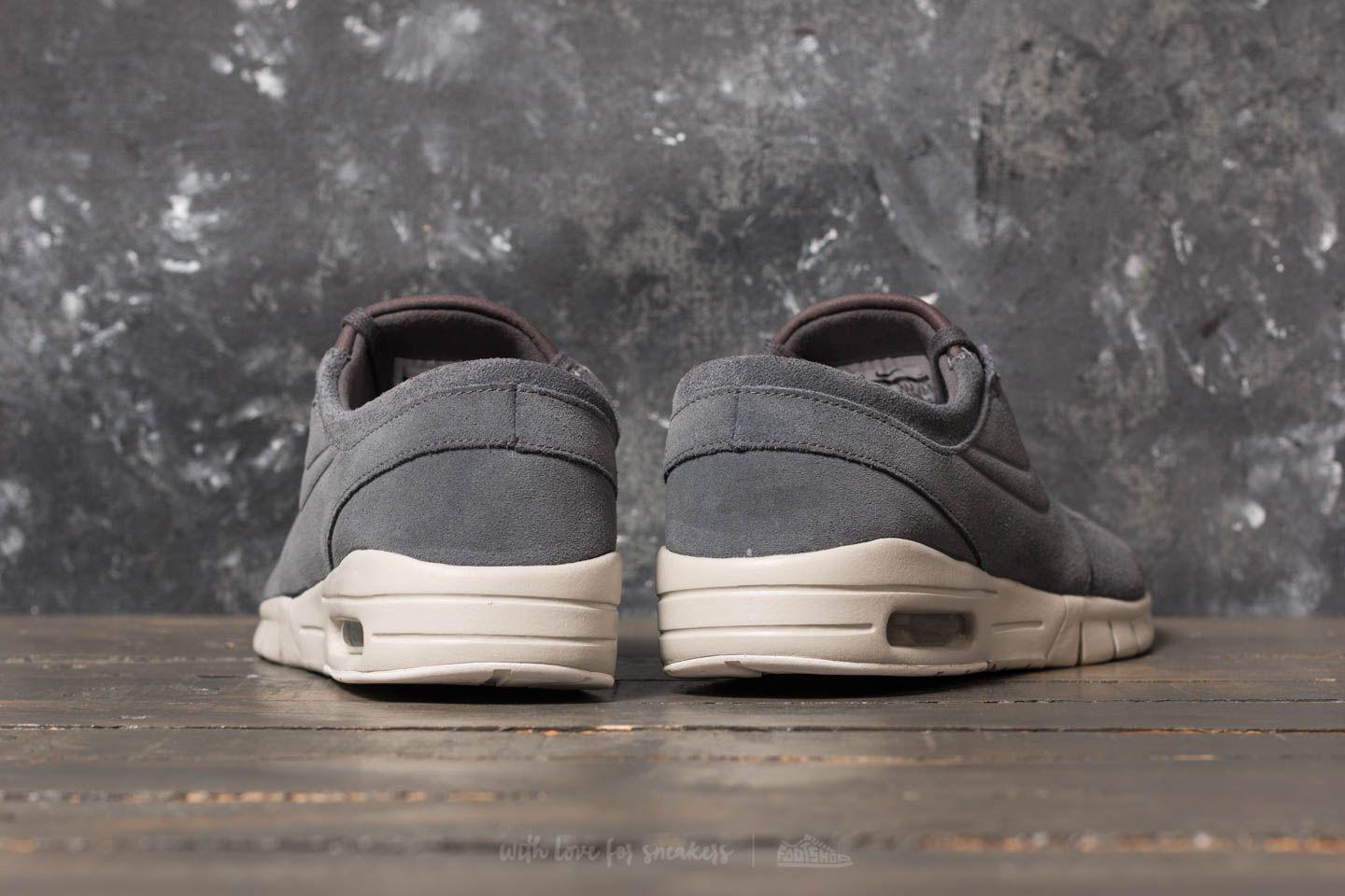 Nike Stefan Janoski Max L Dark Grey/ Dark Grey-light Bone in Gray for Men |  Lyst