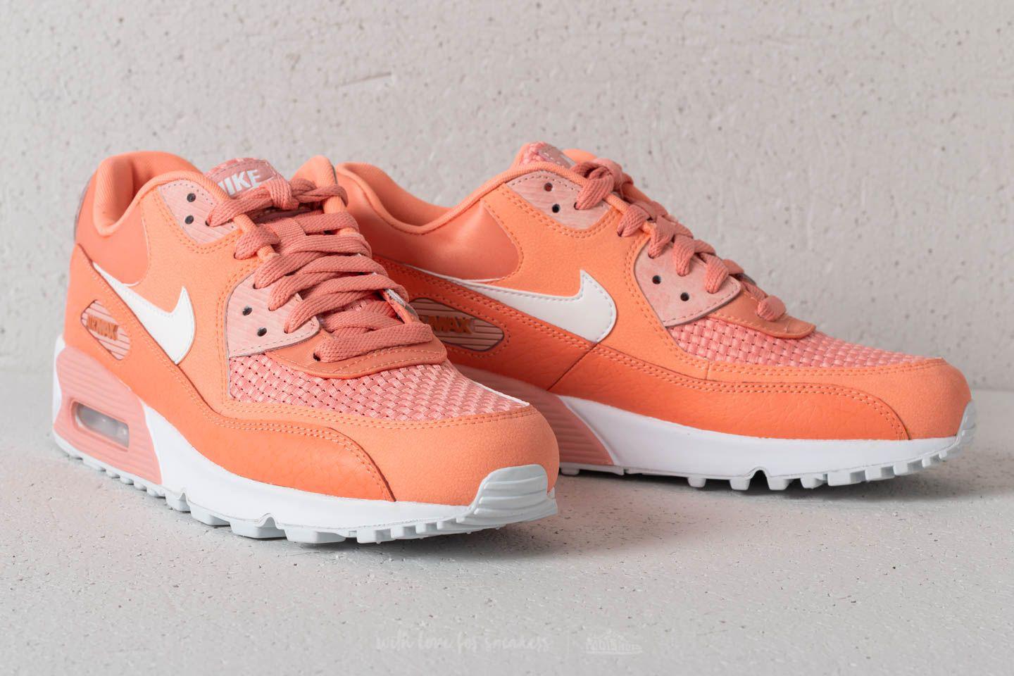 Nike Leather Wmns Air Max 90 Se Crimson Bliss/ White | Lyst