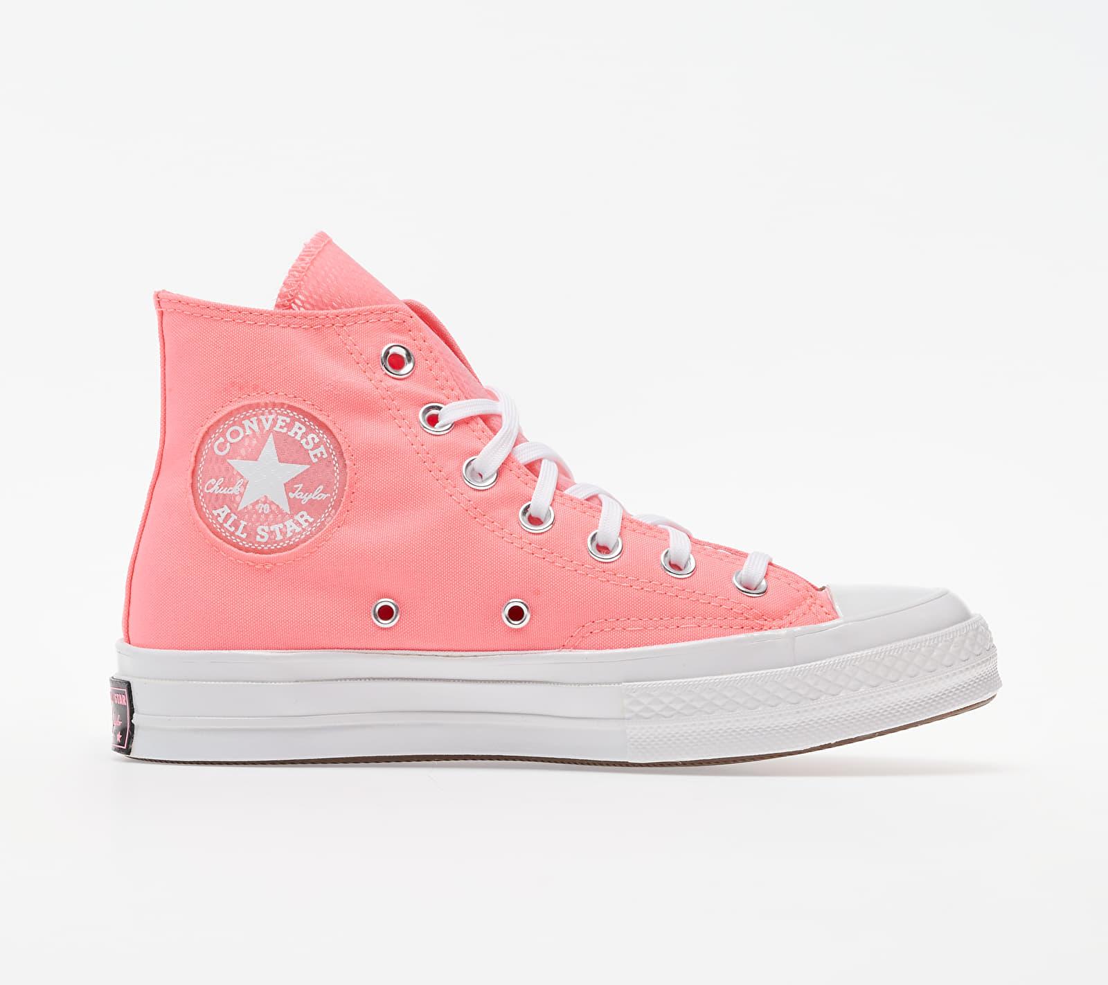 blush pink high top converse