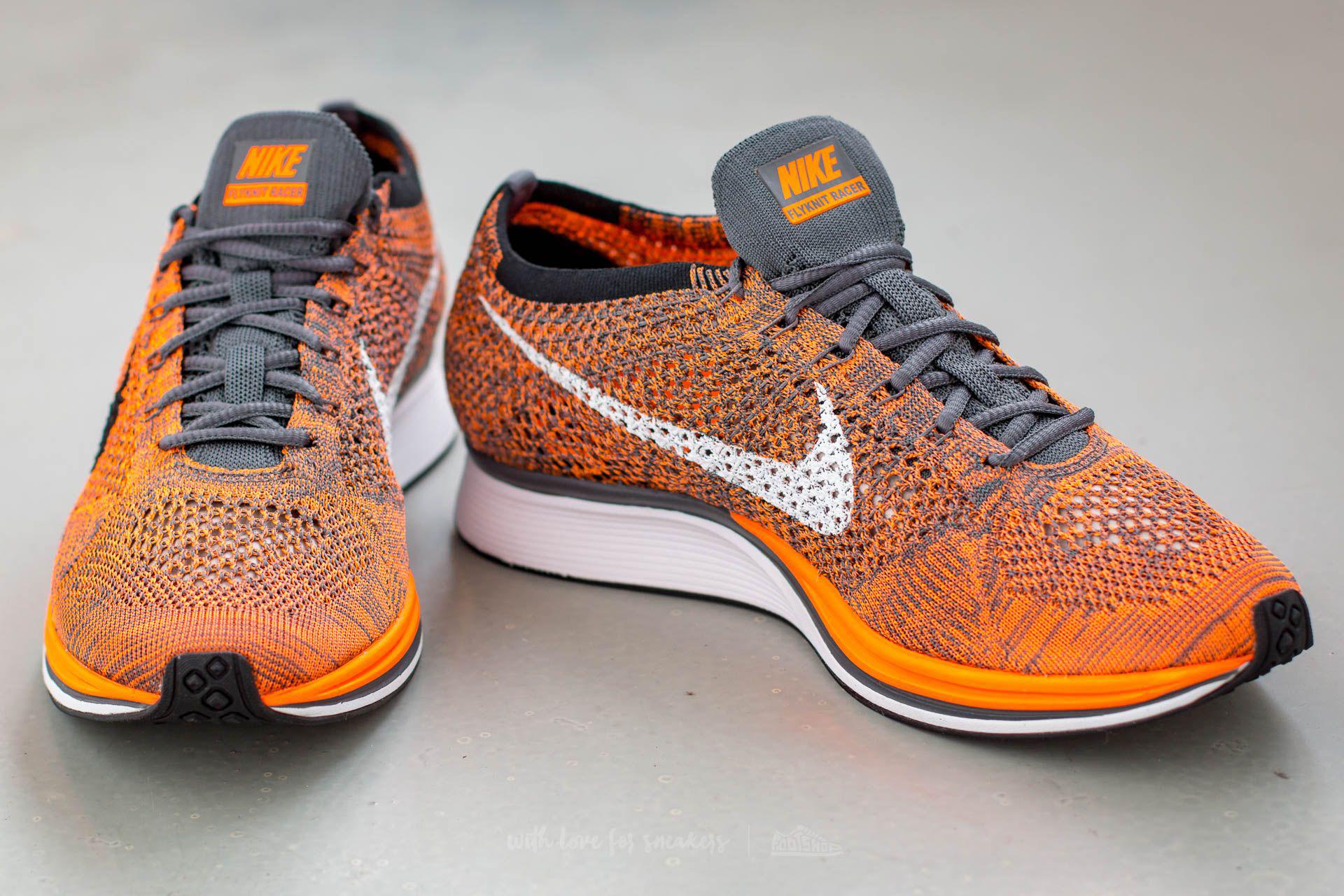 nike flyknit racer total orange