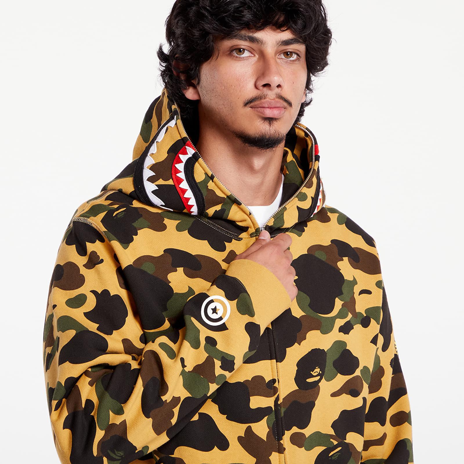 A Bathing Ape Sweatshirt 1St Camo 2Nd Shark Full Zip Hoodie in Metallic for Men Lyst