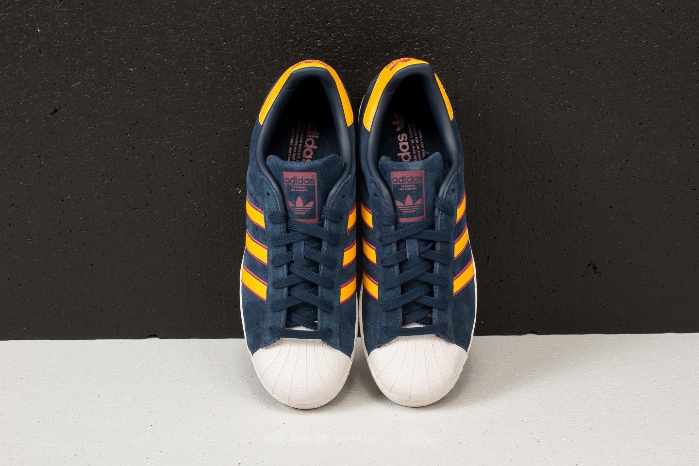 adidas Originals Adidas Superstar Collegiate Navy/ Yellow Adiprene/ Red in  Blue for Men | Lyst