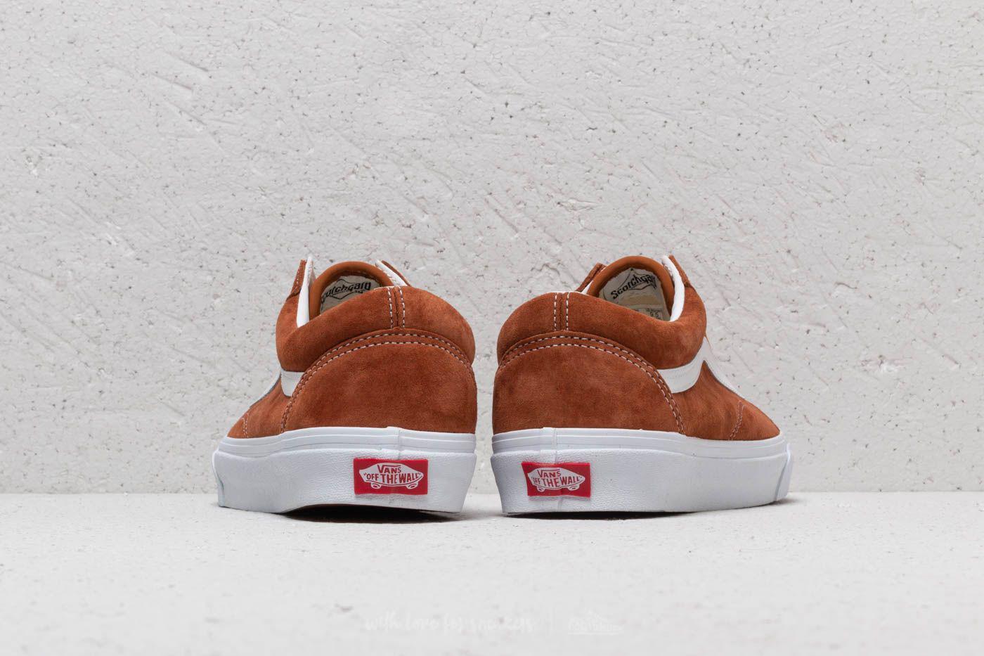 vans pig suede leather brown
