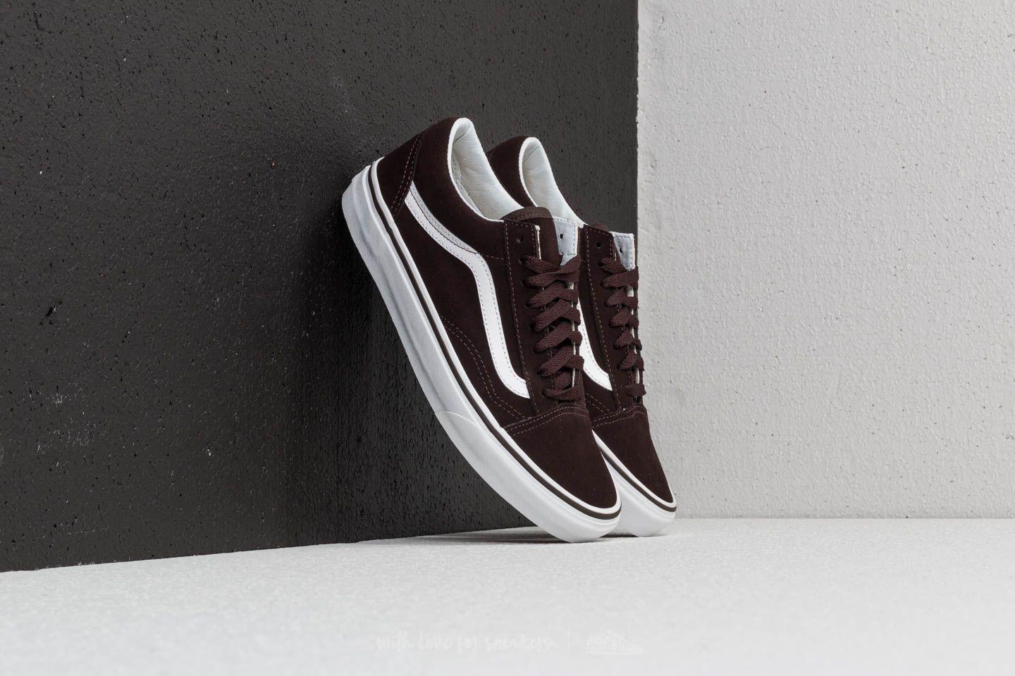 vans old skool black suede true white