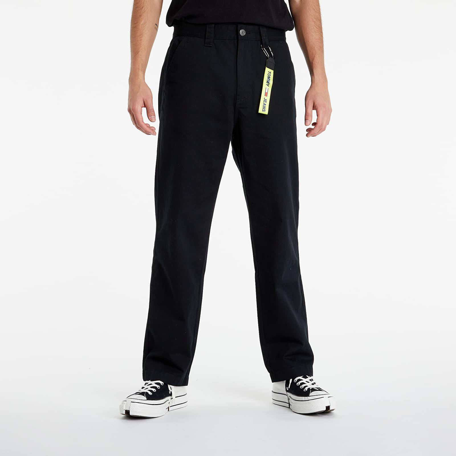 Tommy Hilfiger Skater Cotton Pants Black for Men | Lyst
