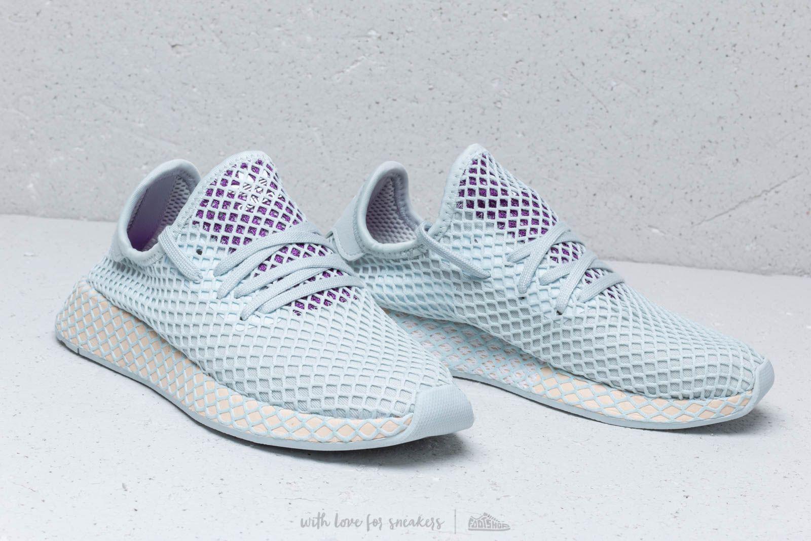 purple adidas deerupt
