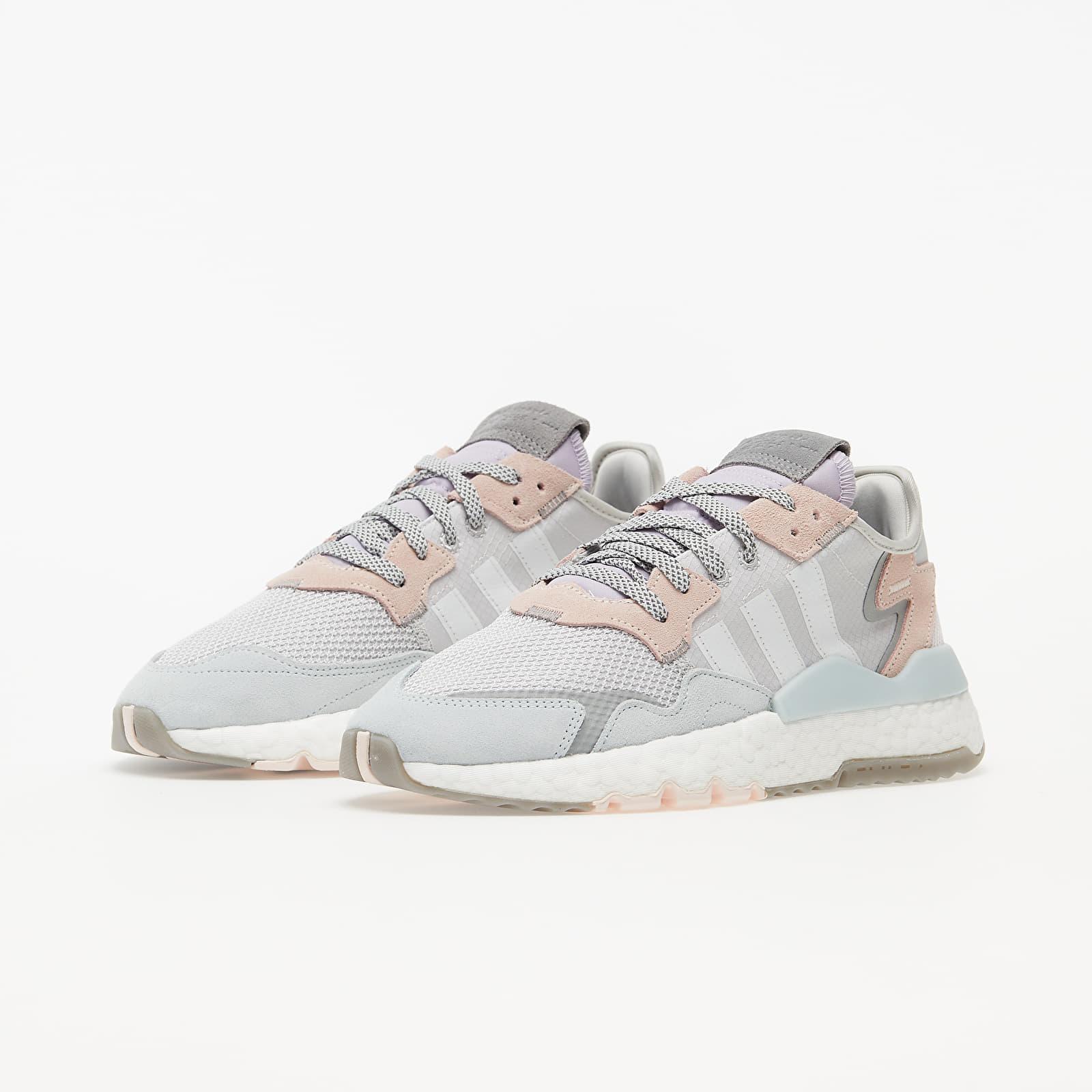 adidas nite jogger grey pink white