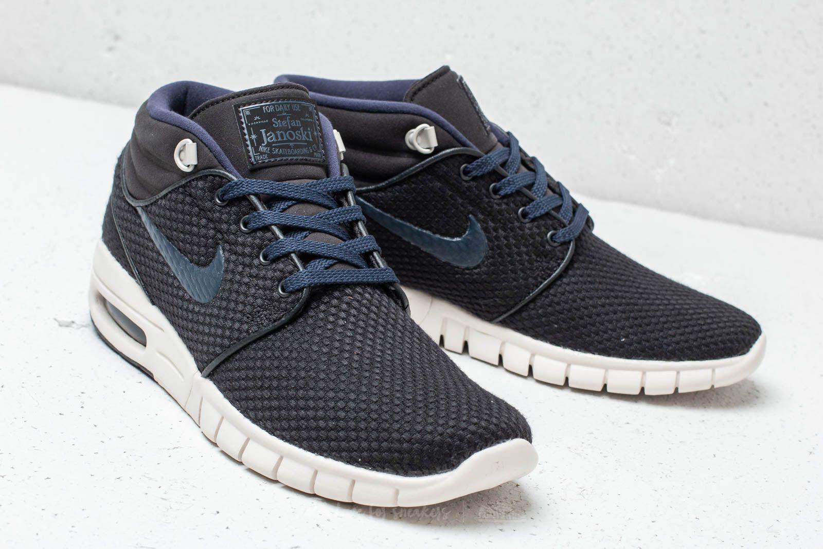 nike sb stefan janoski max mid leather dark obsidian