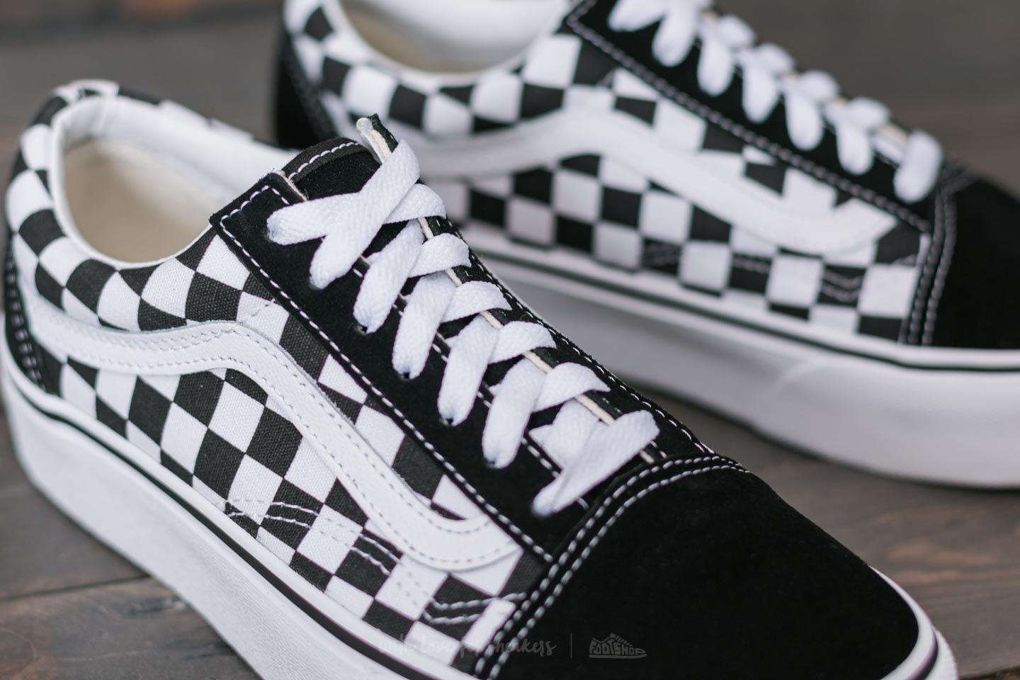 vans old skool platform black and white