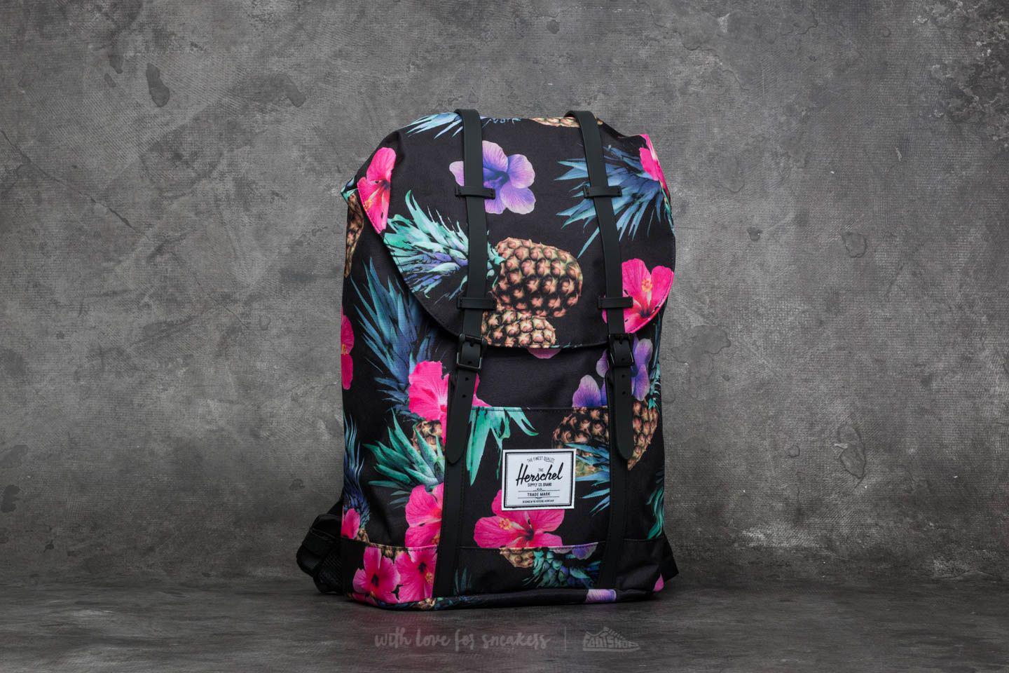 herschel black pineapple backpack