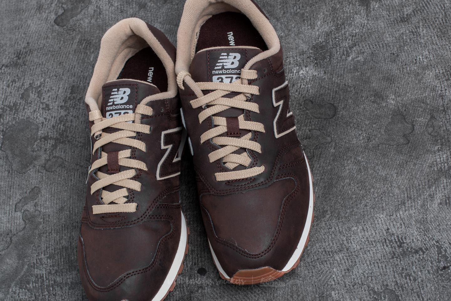 new balance 373 brown leather