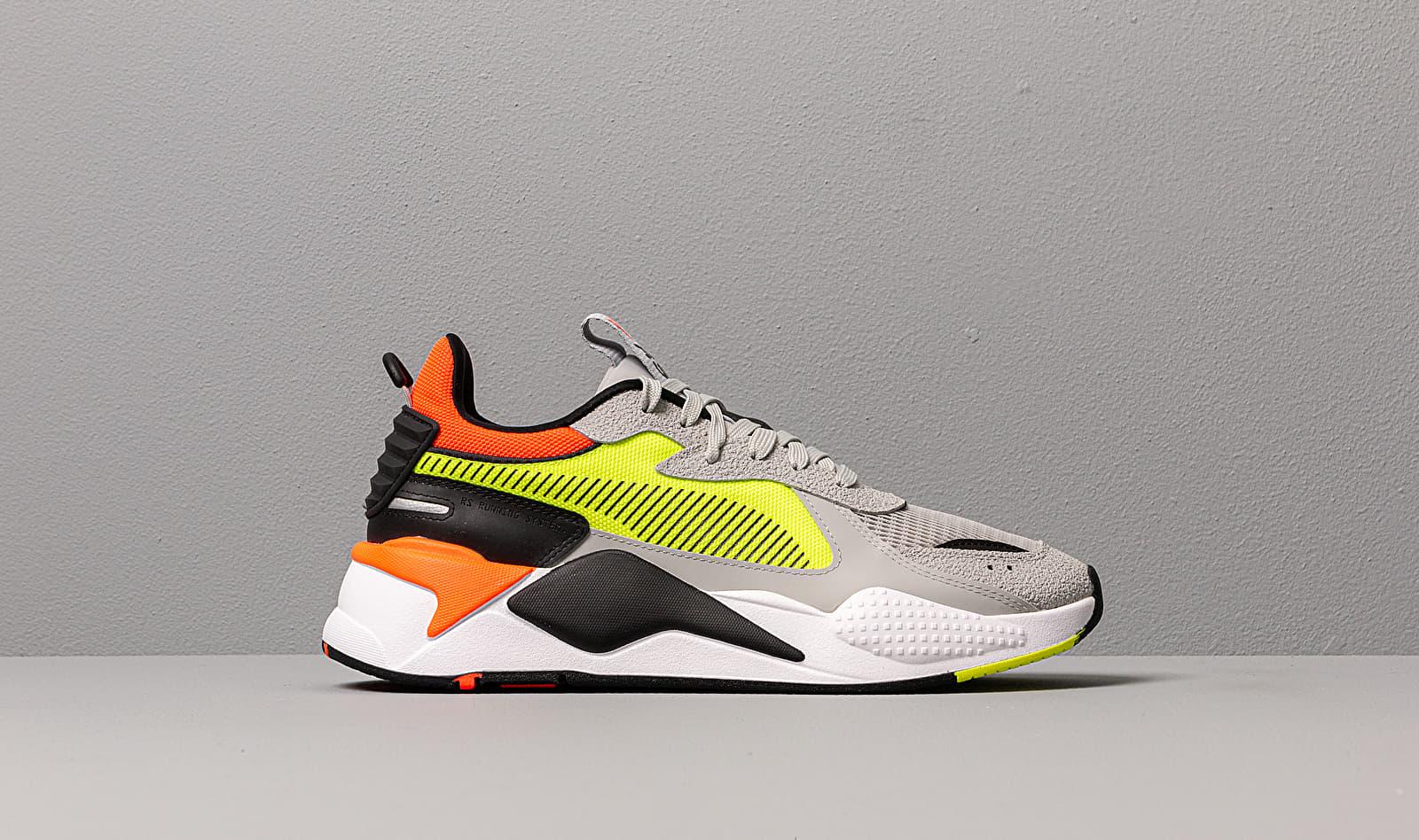 puma rs x grey yellow
