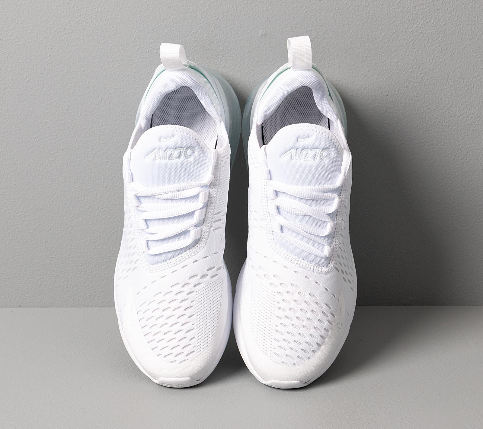 air max 270 white and silver