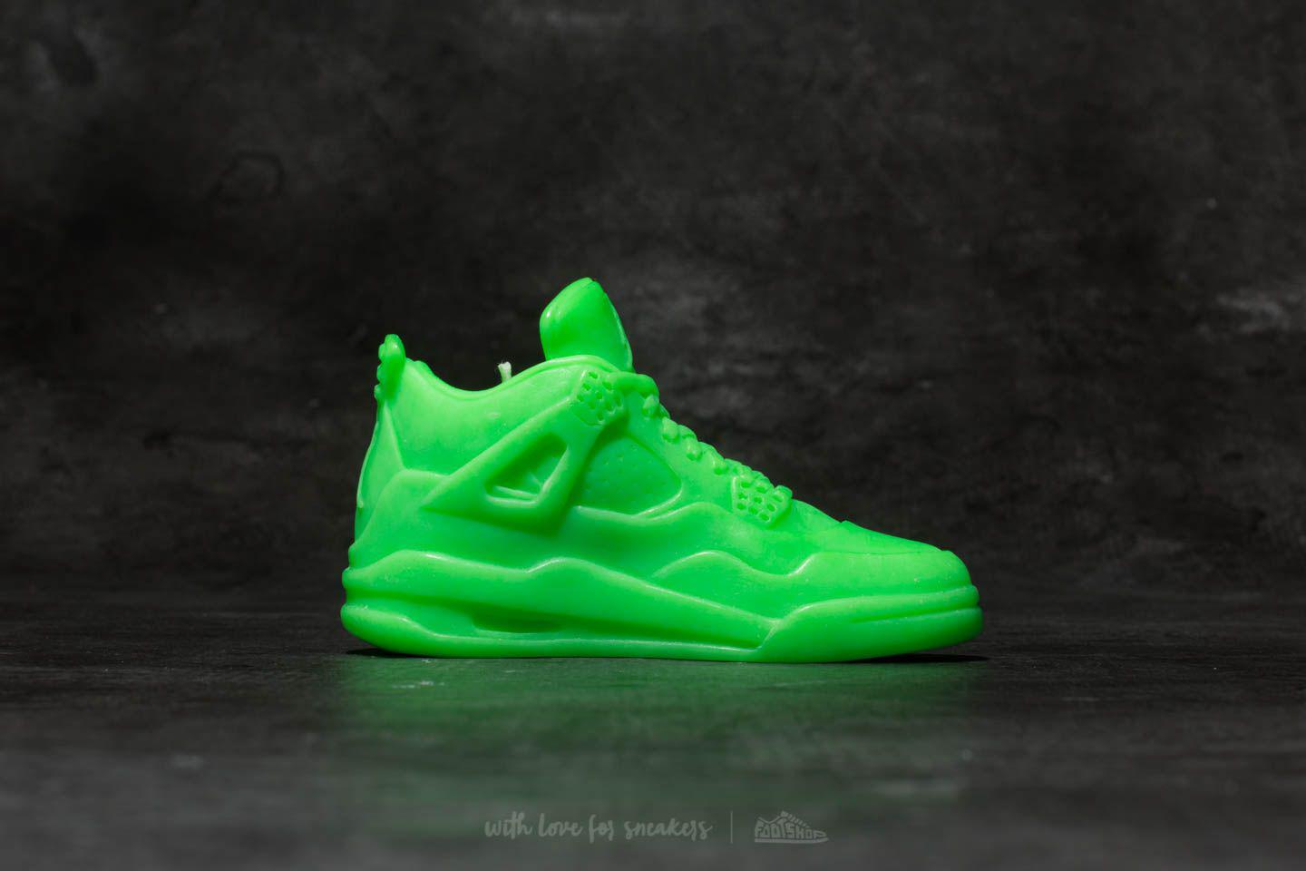 neon green jordan shoes