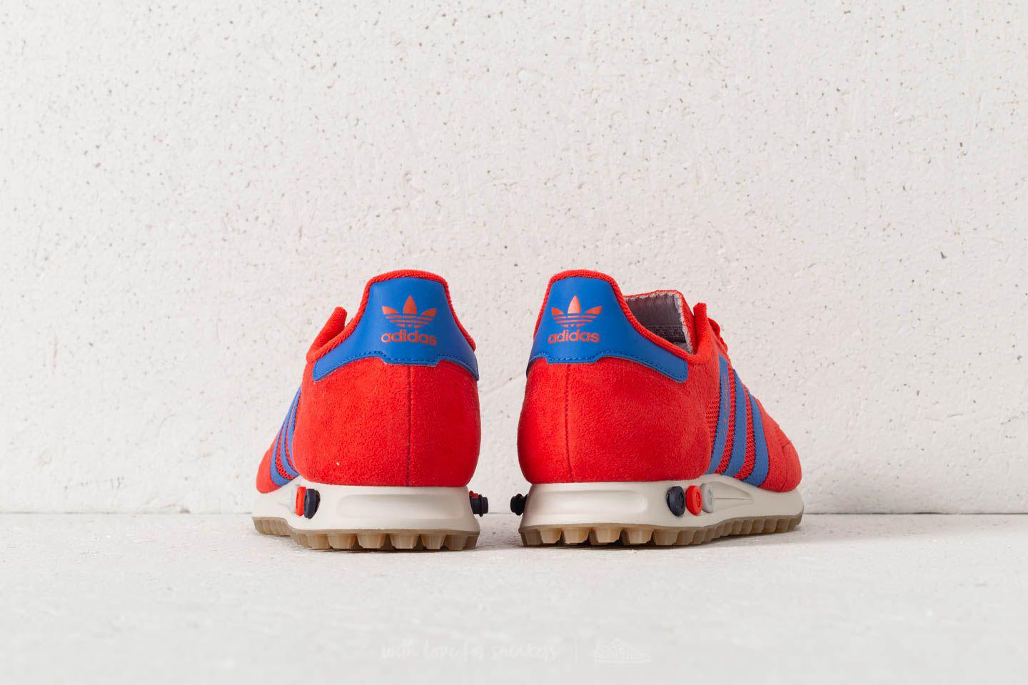 axe Bacteria socks adidas Originals Rubber Adidas La Trainer Hi-res Red/ Hi-res Blue/ Talc for  Men - Lyst