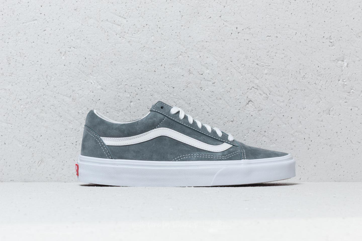 Vans Canvas Old Skool (pig Suede) Stormy Weather/ White for Men - Lyst