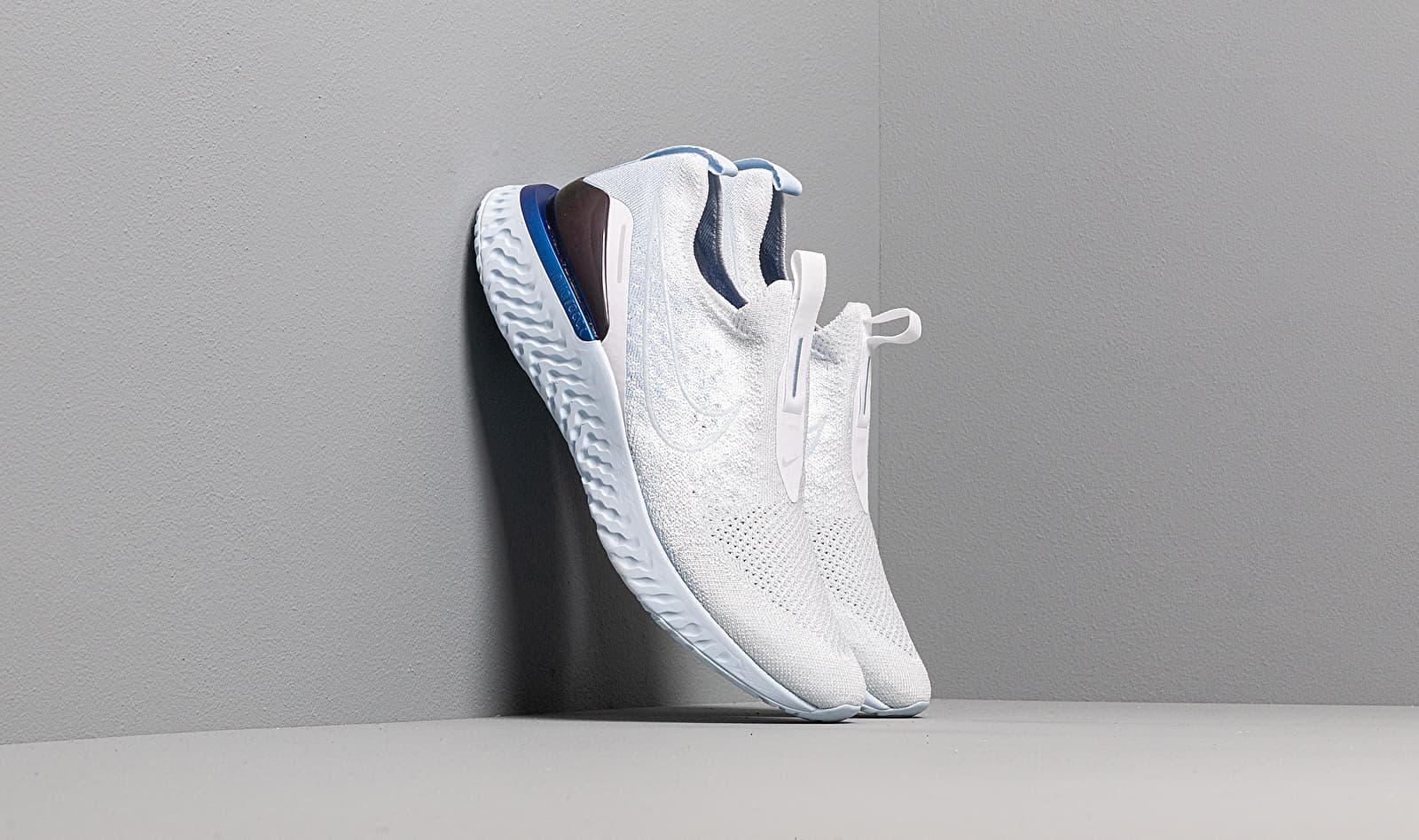Nike Epic Phantom React Flyknit White/ White-hydrogen Blue-blue Tint for  Men | Lyst