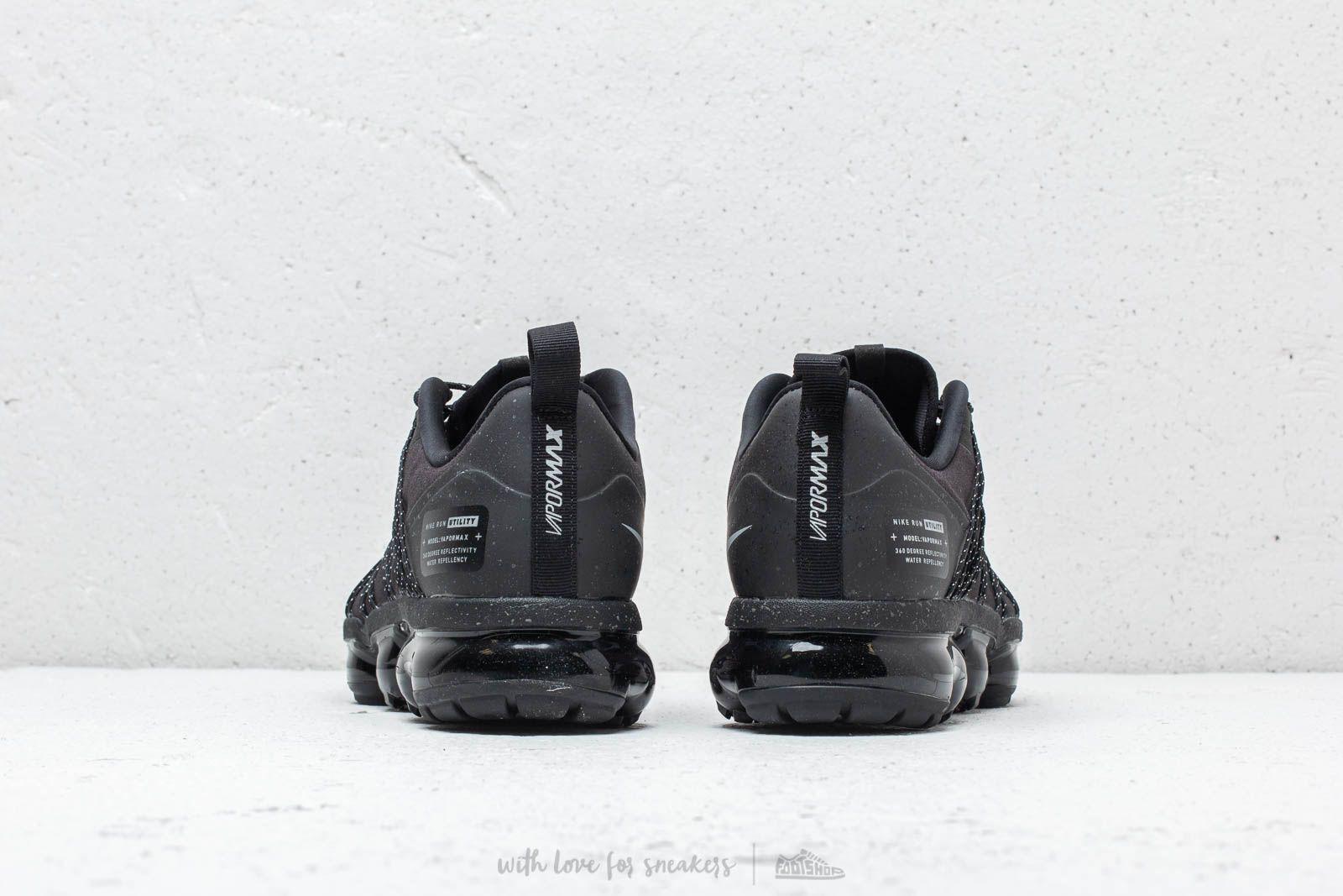 vapormax run utility black reflect silver