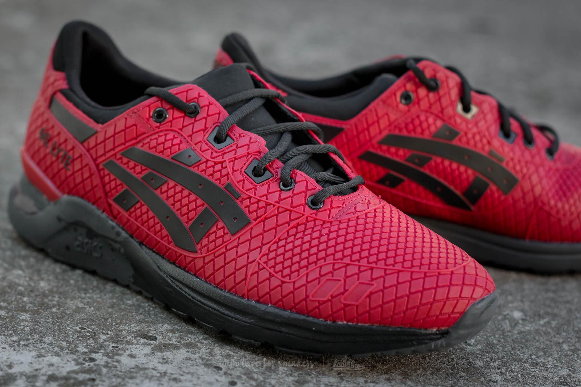 asics gel lyte evo red black