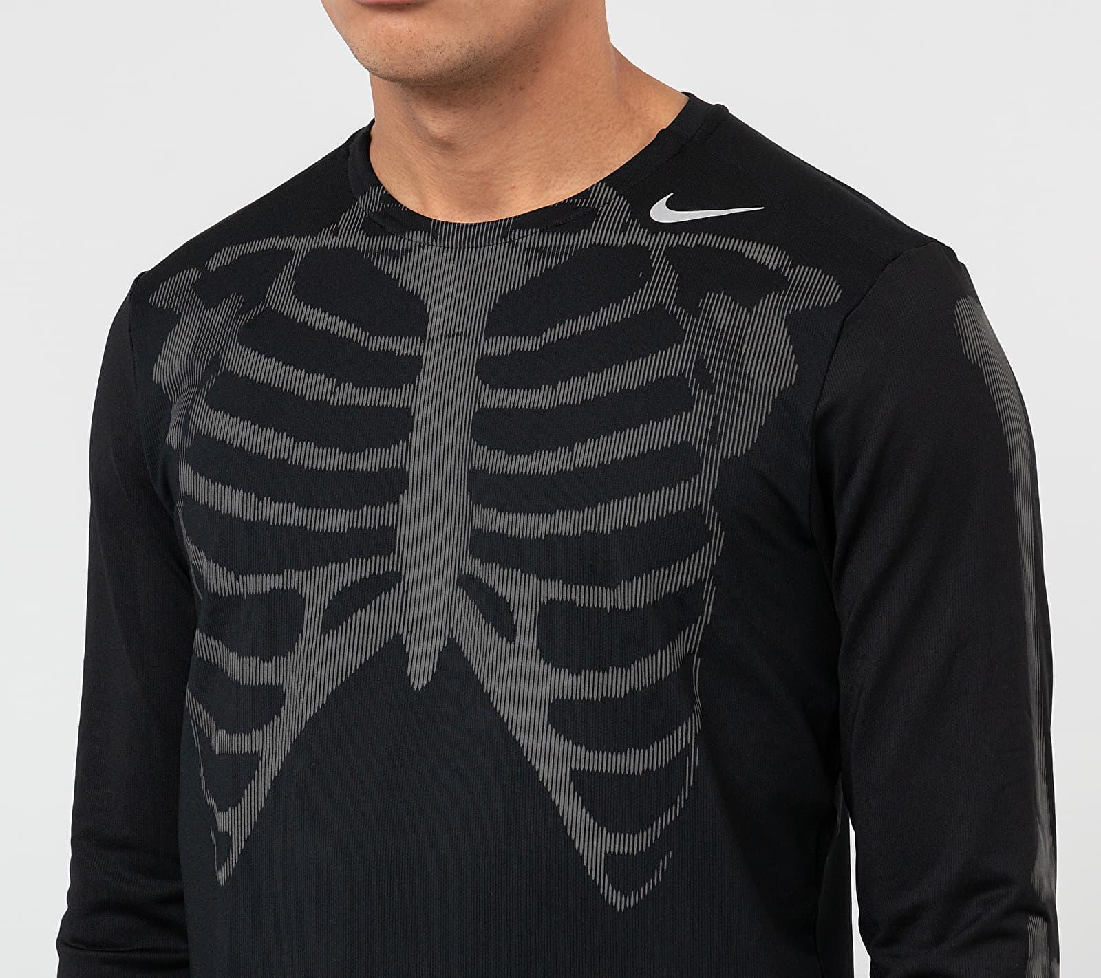 nike skeleton shirt black