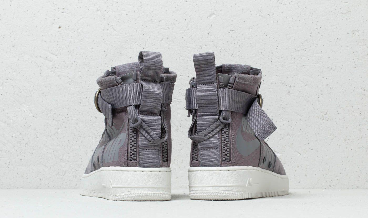 Nike Leather Sf Air Force 1 Mid Sneaker in Dark Grey (Gray) for Men - Lyst