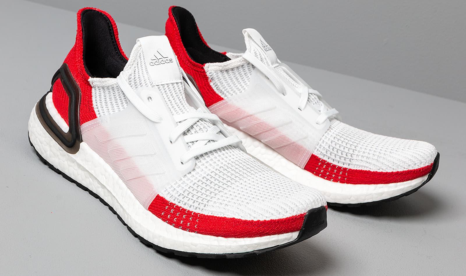 white and red ultra boost 19