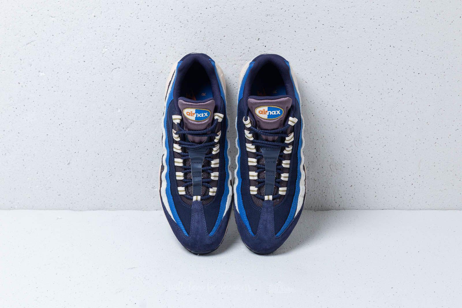 nike air max 95 premium blackened blue/ camper green