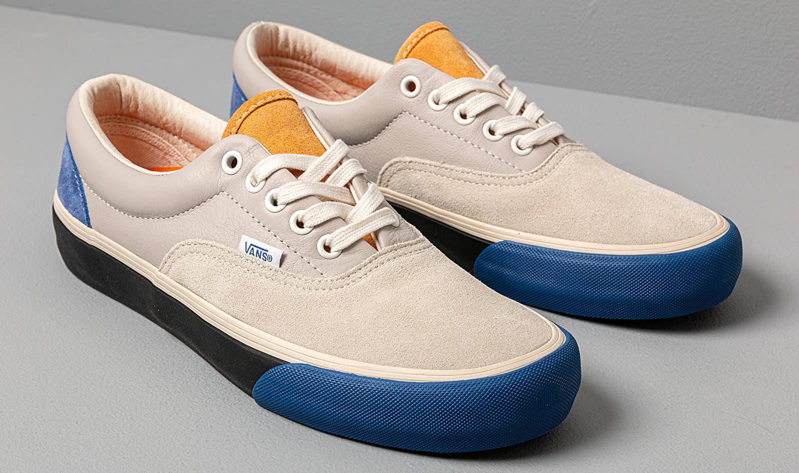 vans blue with brown leather