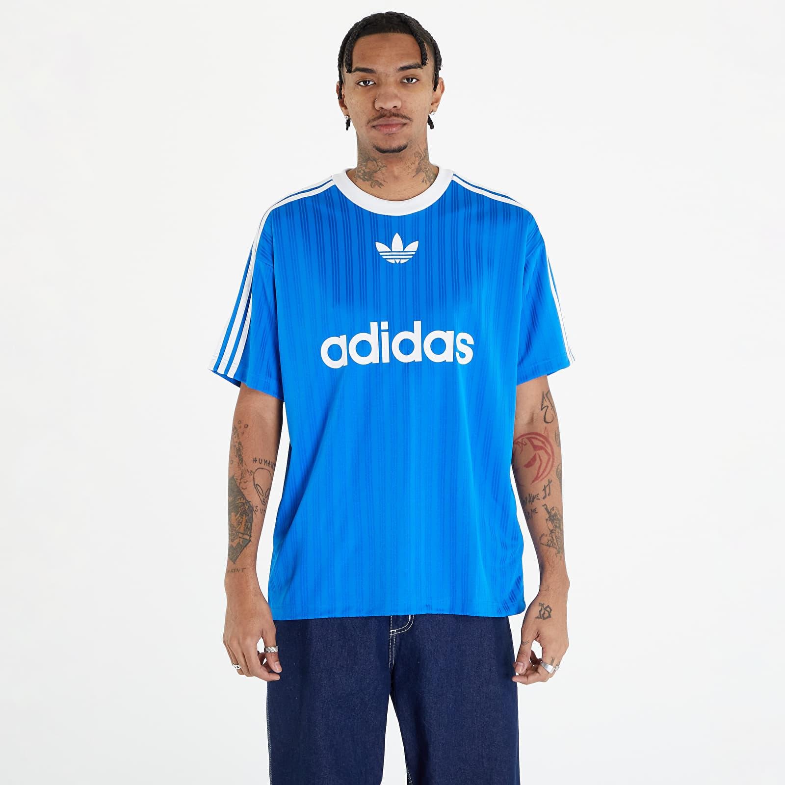 adidas Originals Adidas | Poly Tee White Blue Lyst Sleeve Short for Bird/ Adicolor in Men