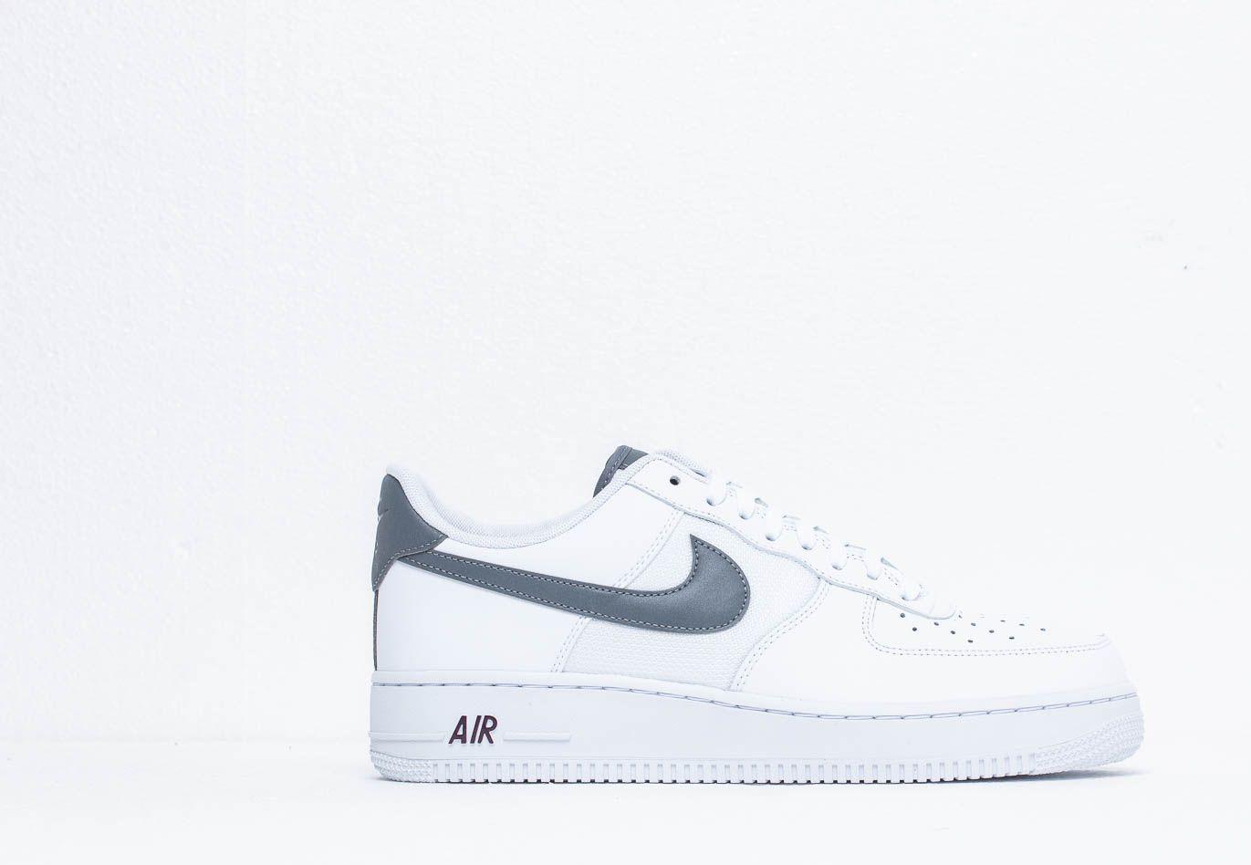 Nike Air Force 1 '07 Lv8 White/ Cool Grey-night Maroon for Men | Lyst