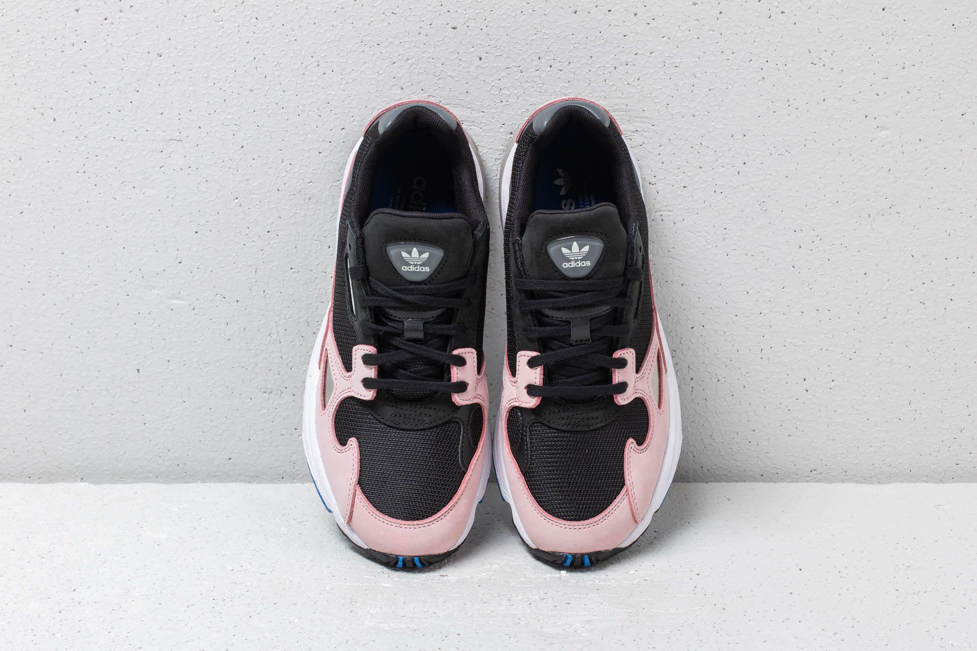 adidas falcon core black light pink