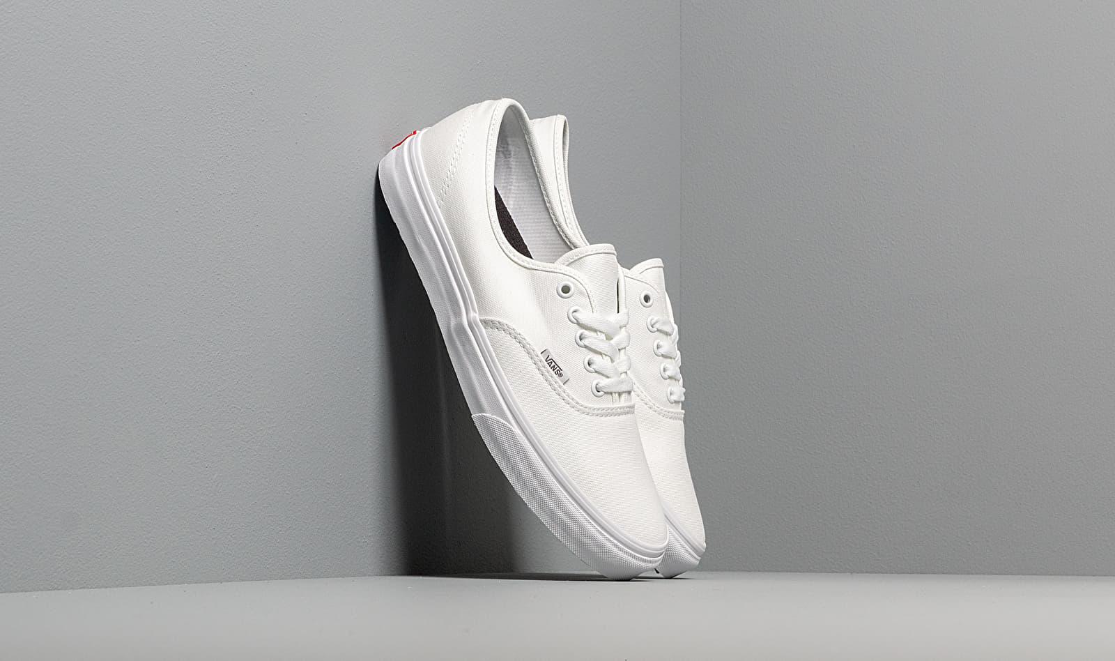 vans u authentic white