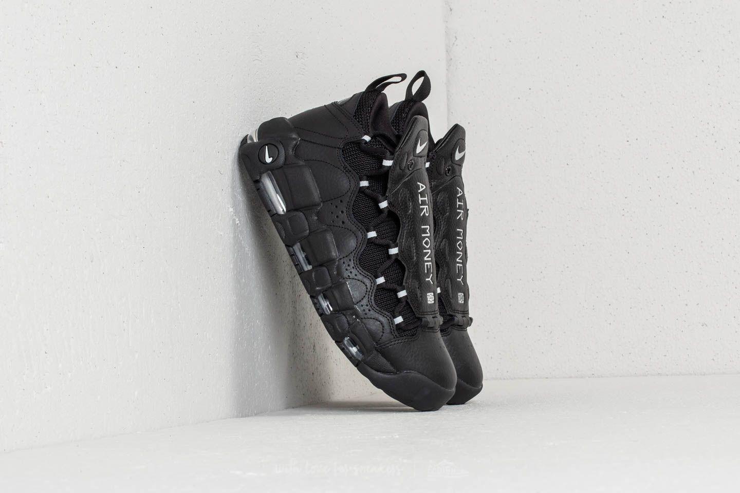air more money black metallic silver