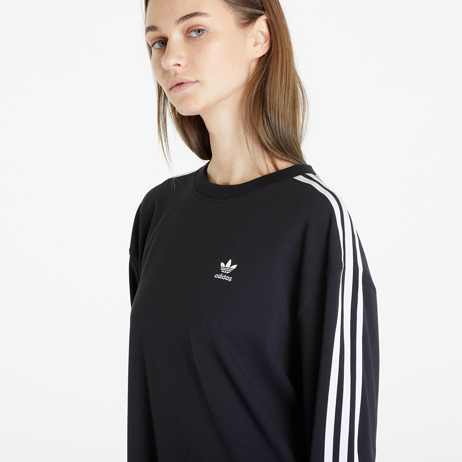 adidas Originals Adidas 3 Stripes Longsleeve T-shirt in Black | Lyst