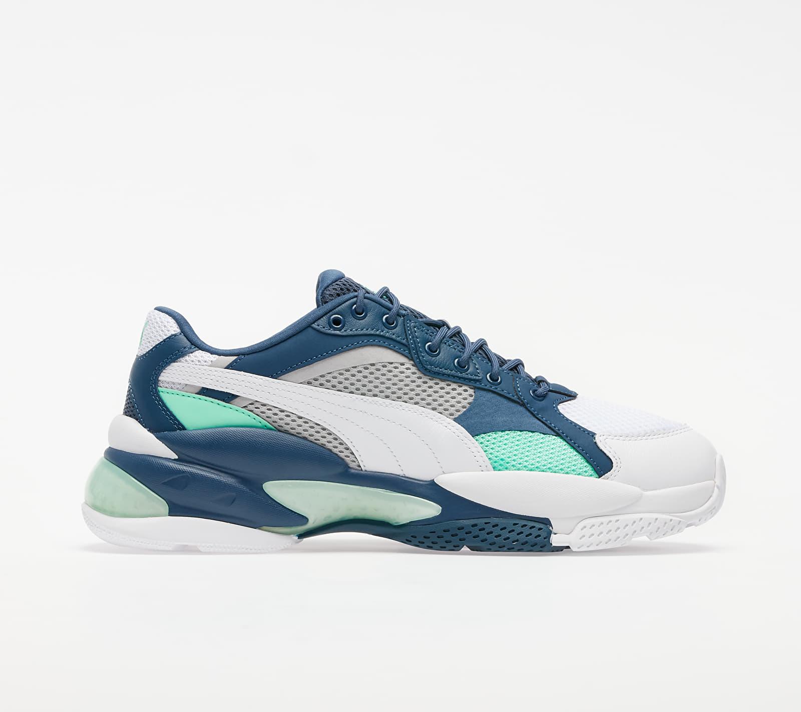 puma white dark denim