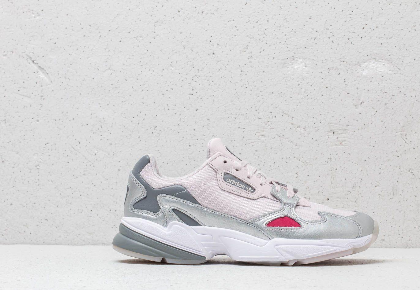 adidas falcon silver pink