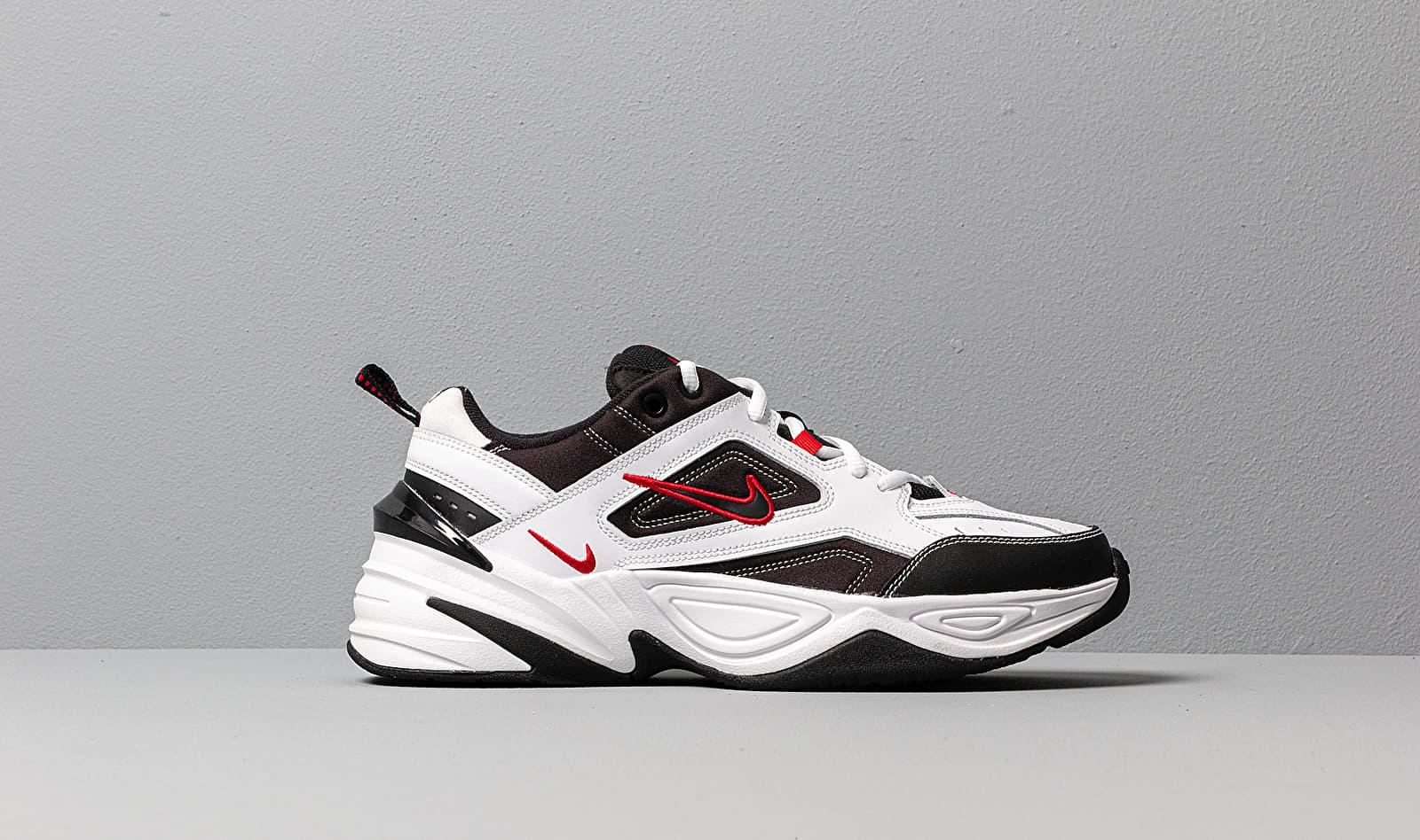 nike m2k tekno black white red