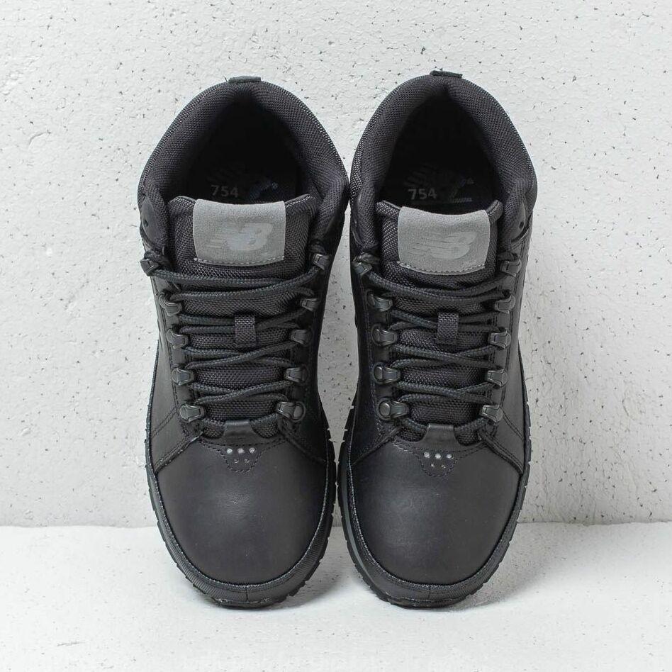 New Balance Leather 754 Black for Men - Lyst