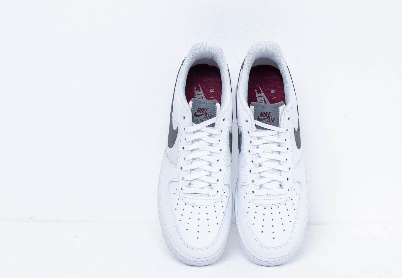 Nike Air Force 1 '07 Lv8 White/ Cool Grey-night Maroon for Men - Lyst