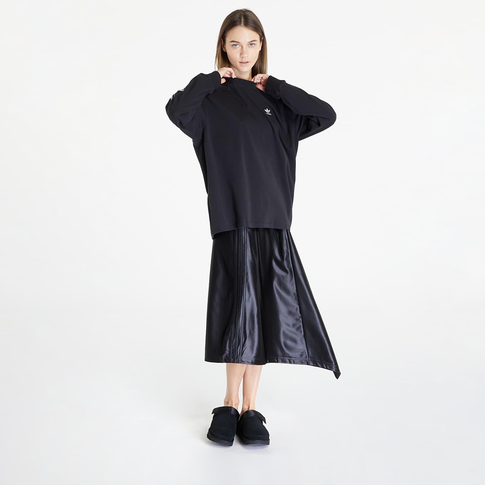 adidas Originals Adidas 3 Stripes Longsleeve T-shirt in Black | Lyst