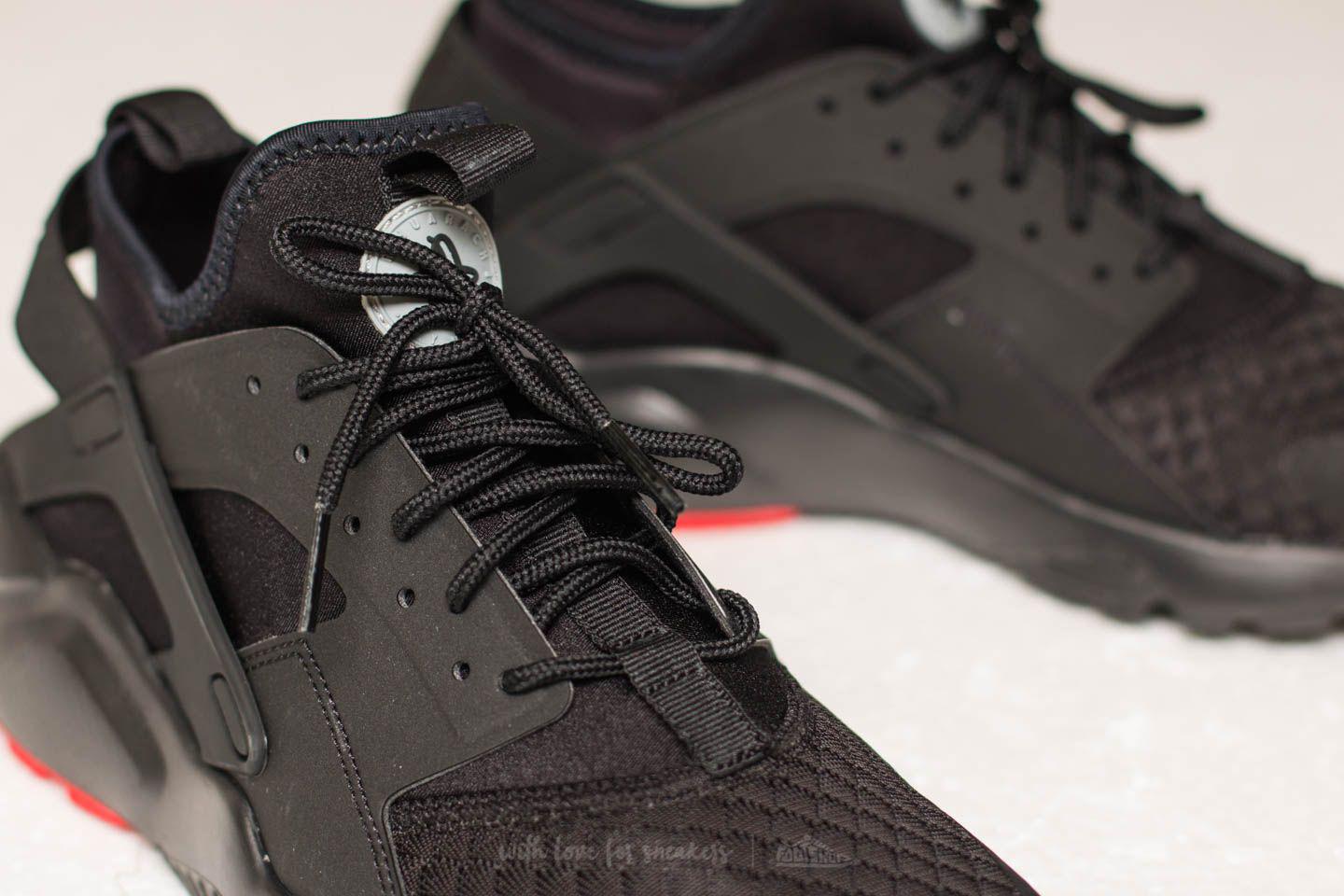 Nike Rubber Air Huarache Run Ultra Black/ Metallic Silver for Men | Lyst