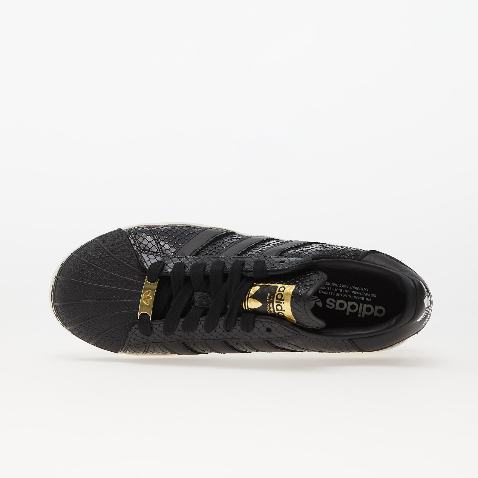 adidas superstar gold label black