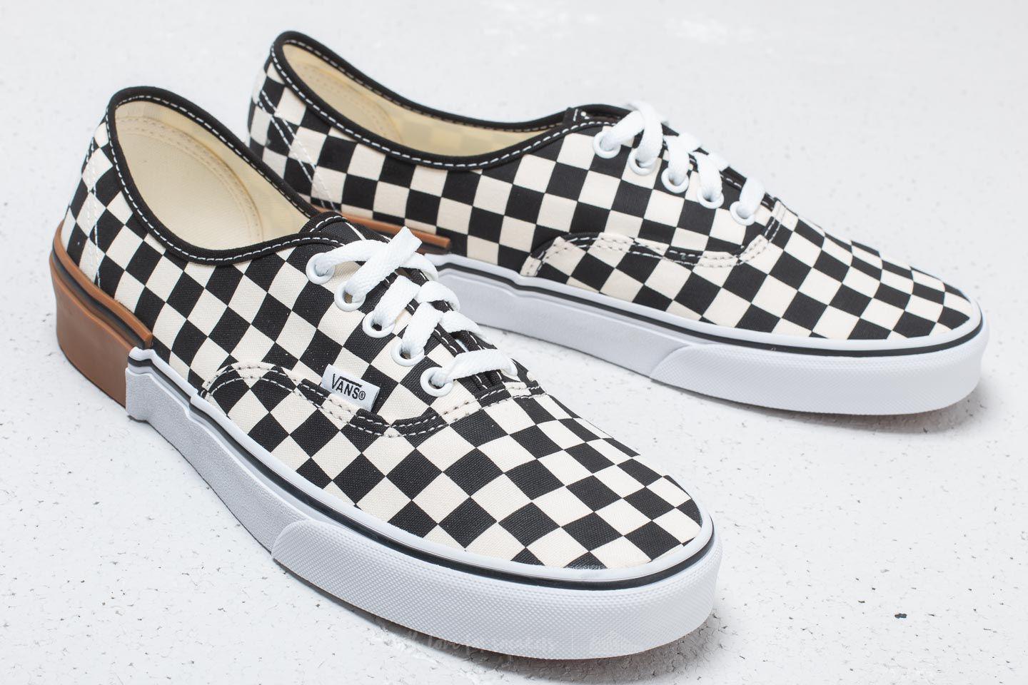 vans authentic checkerboard gum block