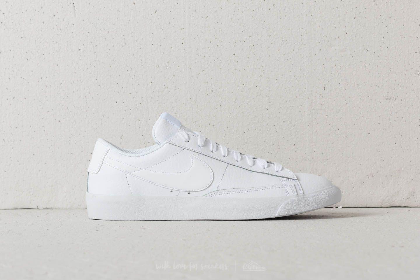 Nike Blazer Low Leather White/ White-white - Lyst