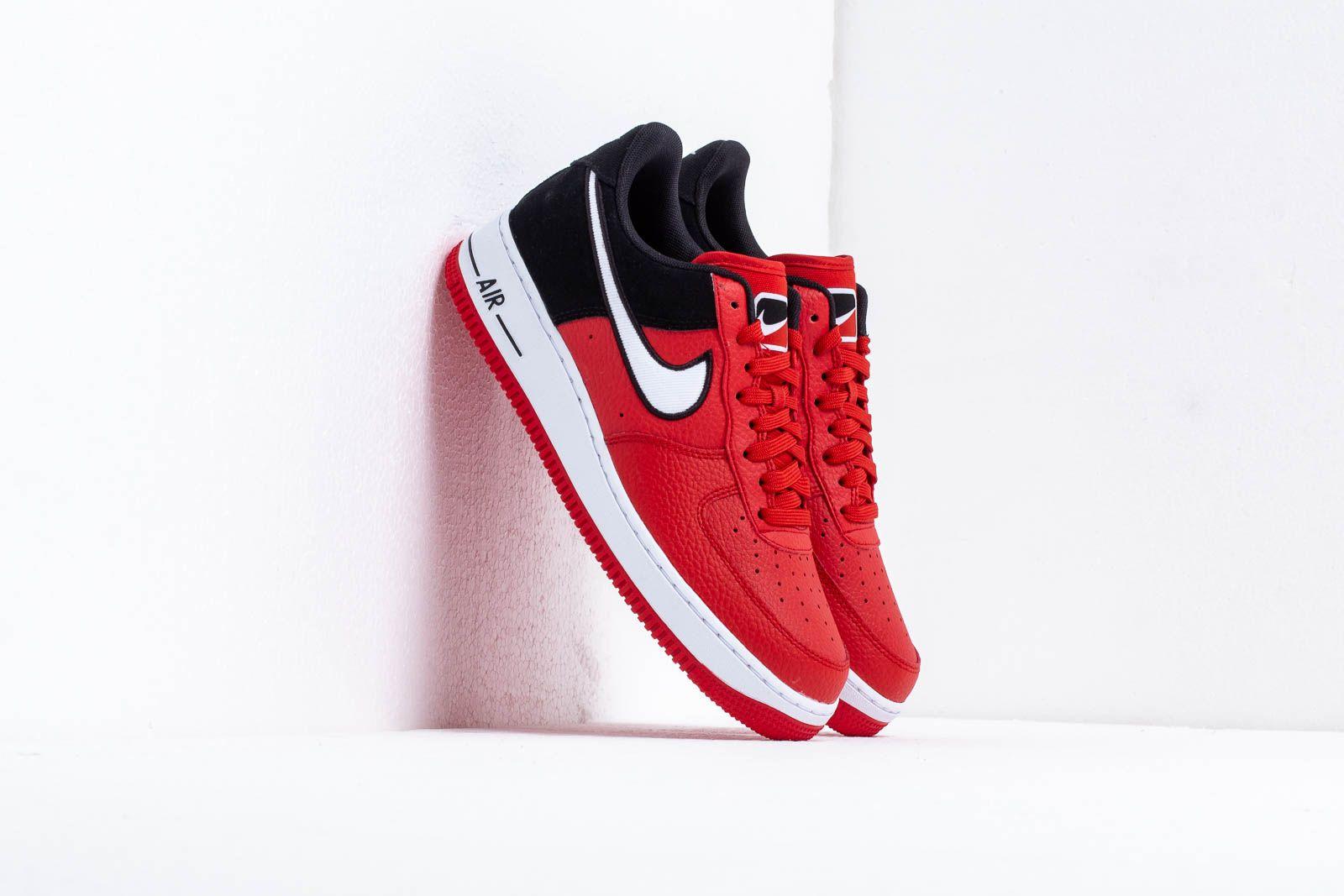 red white and black nike air force 1