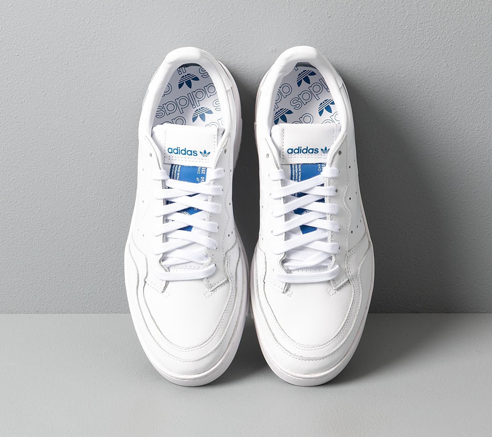 adidas supercourt white blue