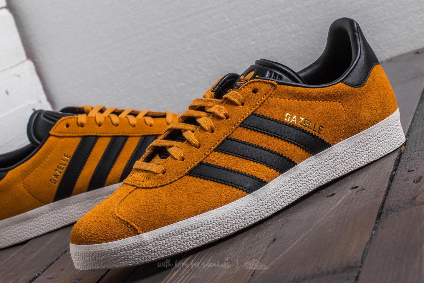 adidas gazelle black yellow