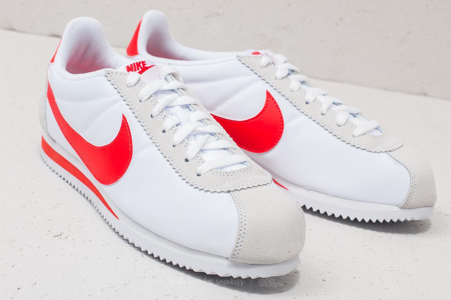 nike cortez mens red and white